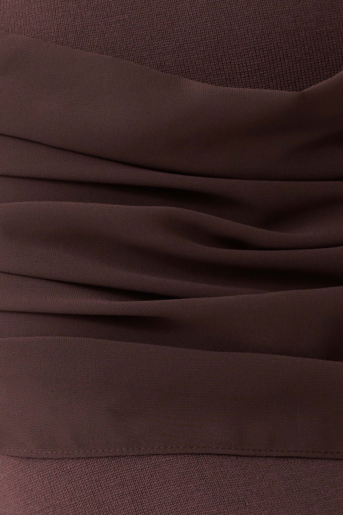 Grayson Knit Chiffon Maxi Dress - Chocolate