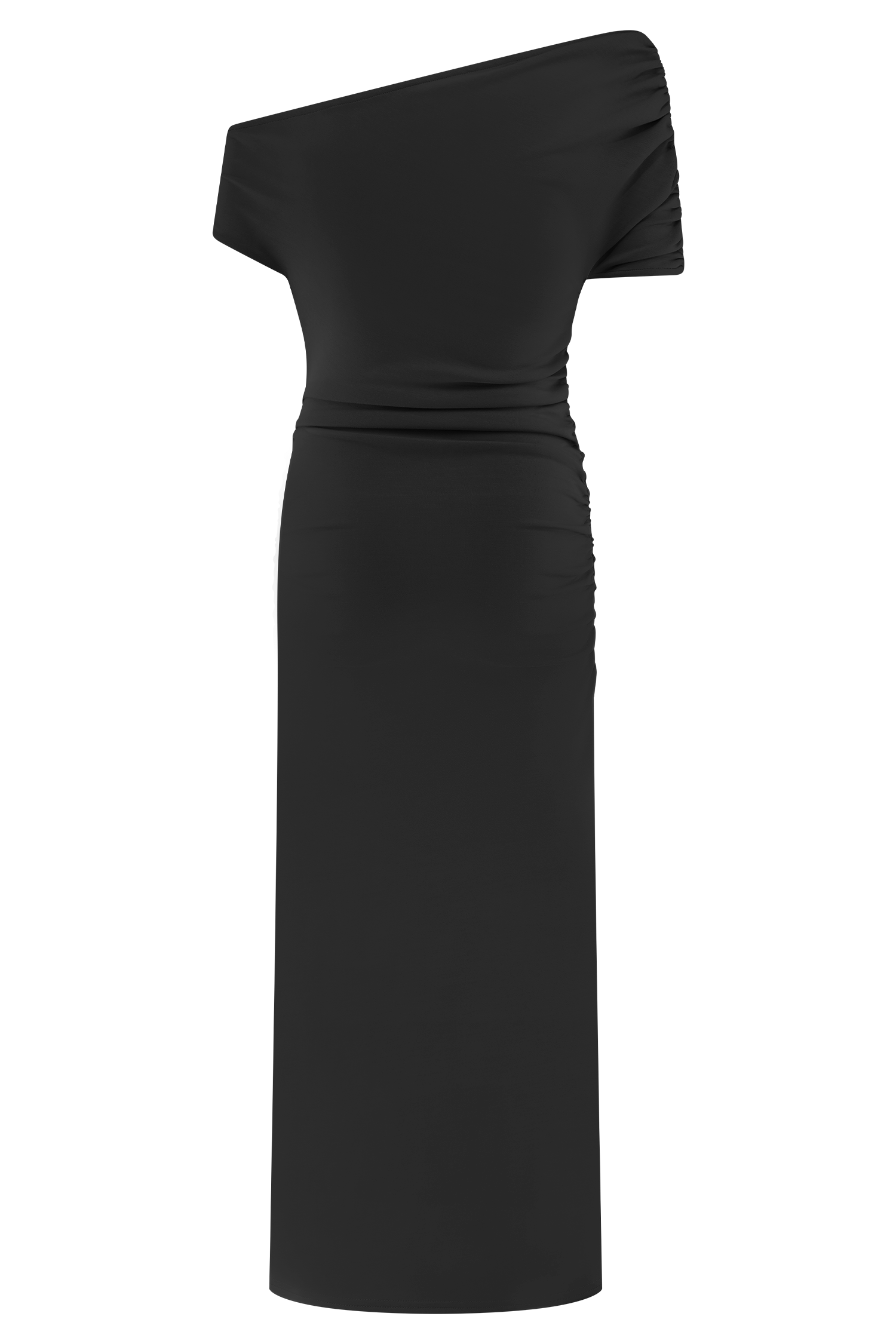 Kendra Scuba Jersey Midi Dress With Hardware - Black | MESHKI US Kendra Scuba Jersey Midi Dress With Hardware - Black | MESHKI US
