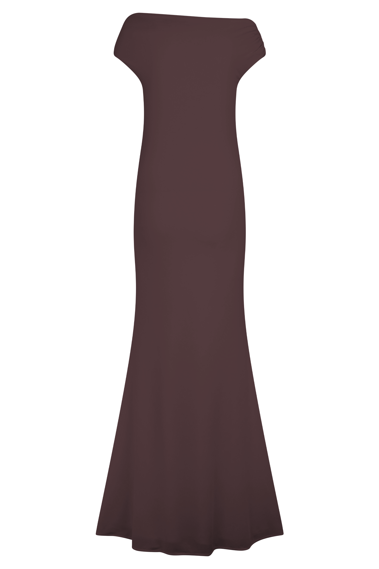 Kinsley Slinky Maxi Dress With Hardware / Chocolate | MESHKI