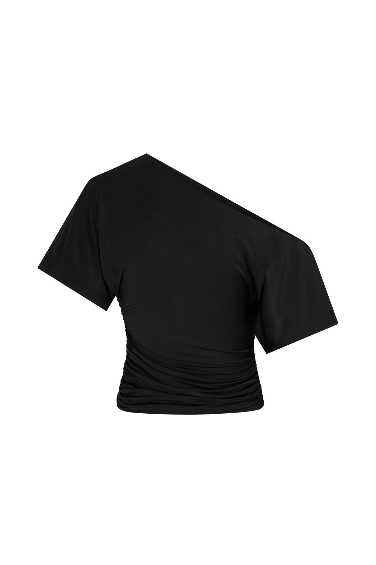 Luu Off Shoulder Slinky Top - Black #9