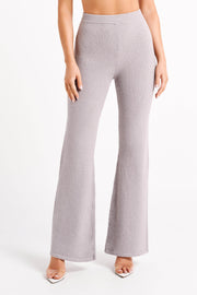 Angelina Knit Pants - Grey Marle