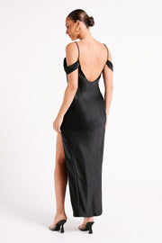 Mariposa Off Shoulder Maxi Dress - Black