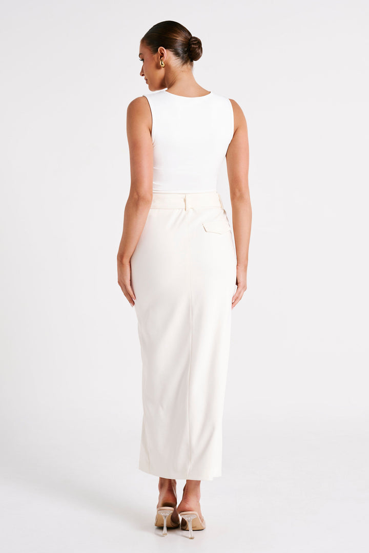 Linley Recycled Nylon Long Line Top - Black