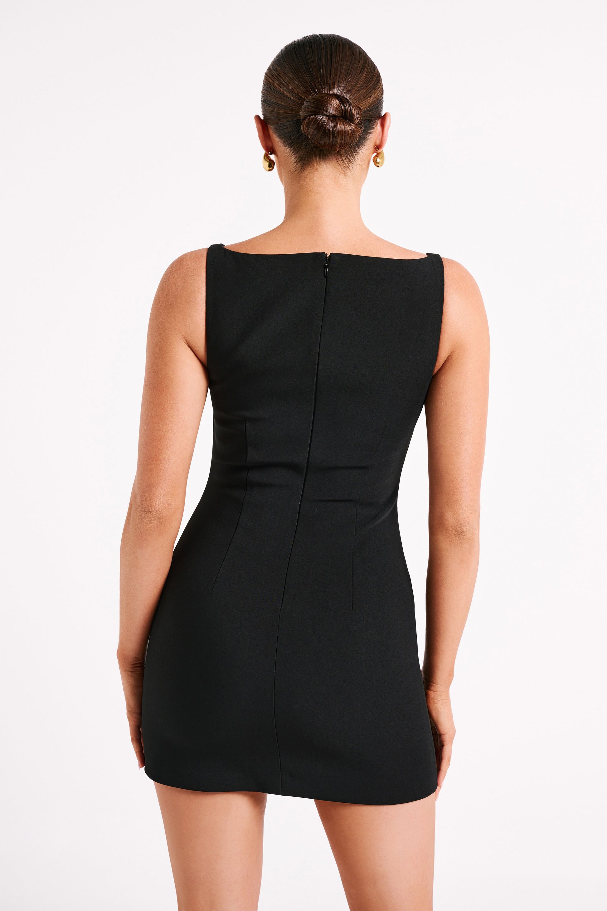 Angela Suiting Mini Dress - Black #3