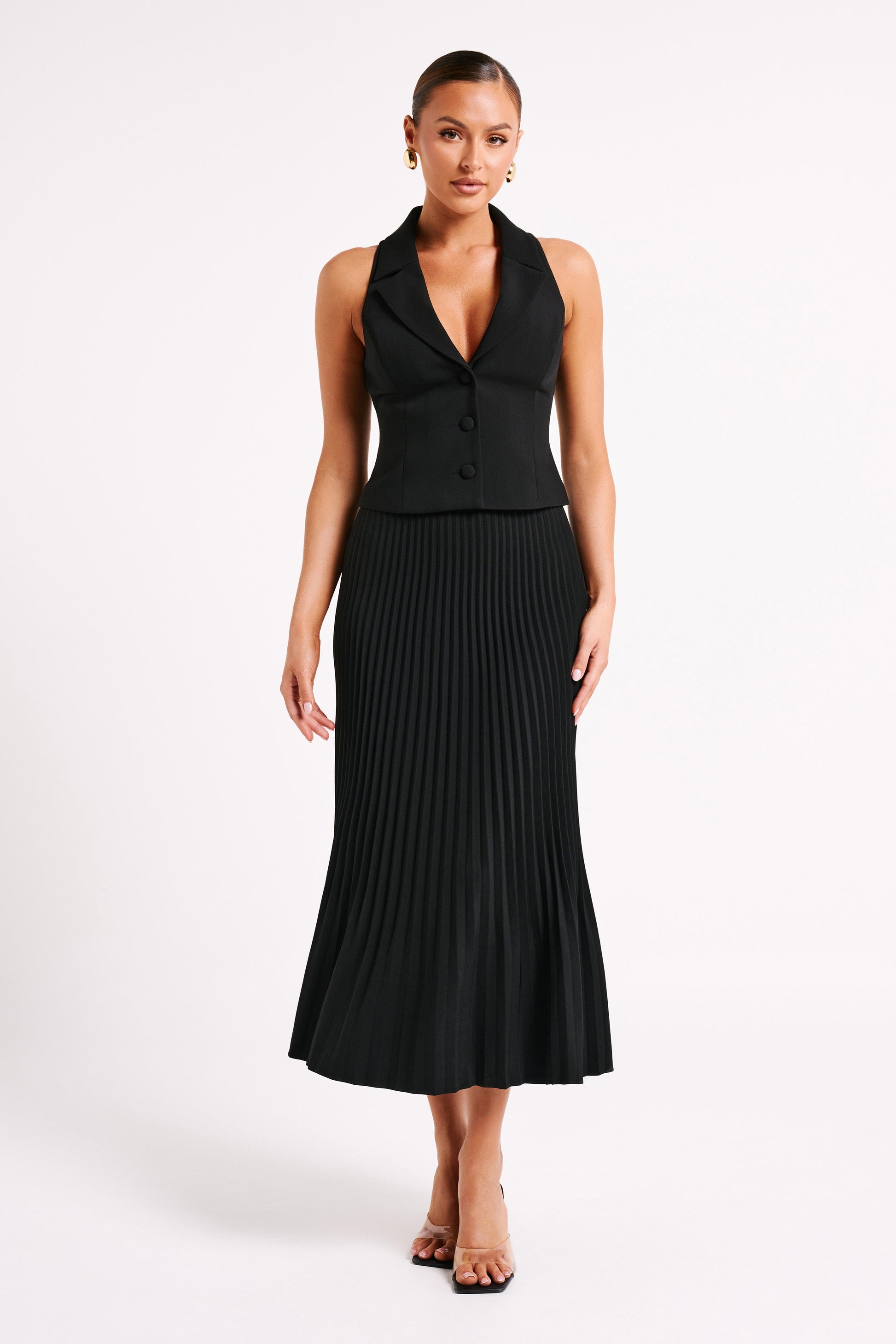 Mura Suiting Vest - Black | MESHKI US Mura Suiting Vest - Black | MESHKI US
