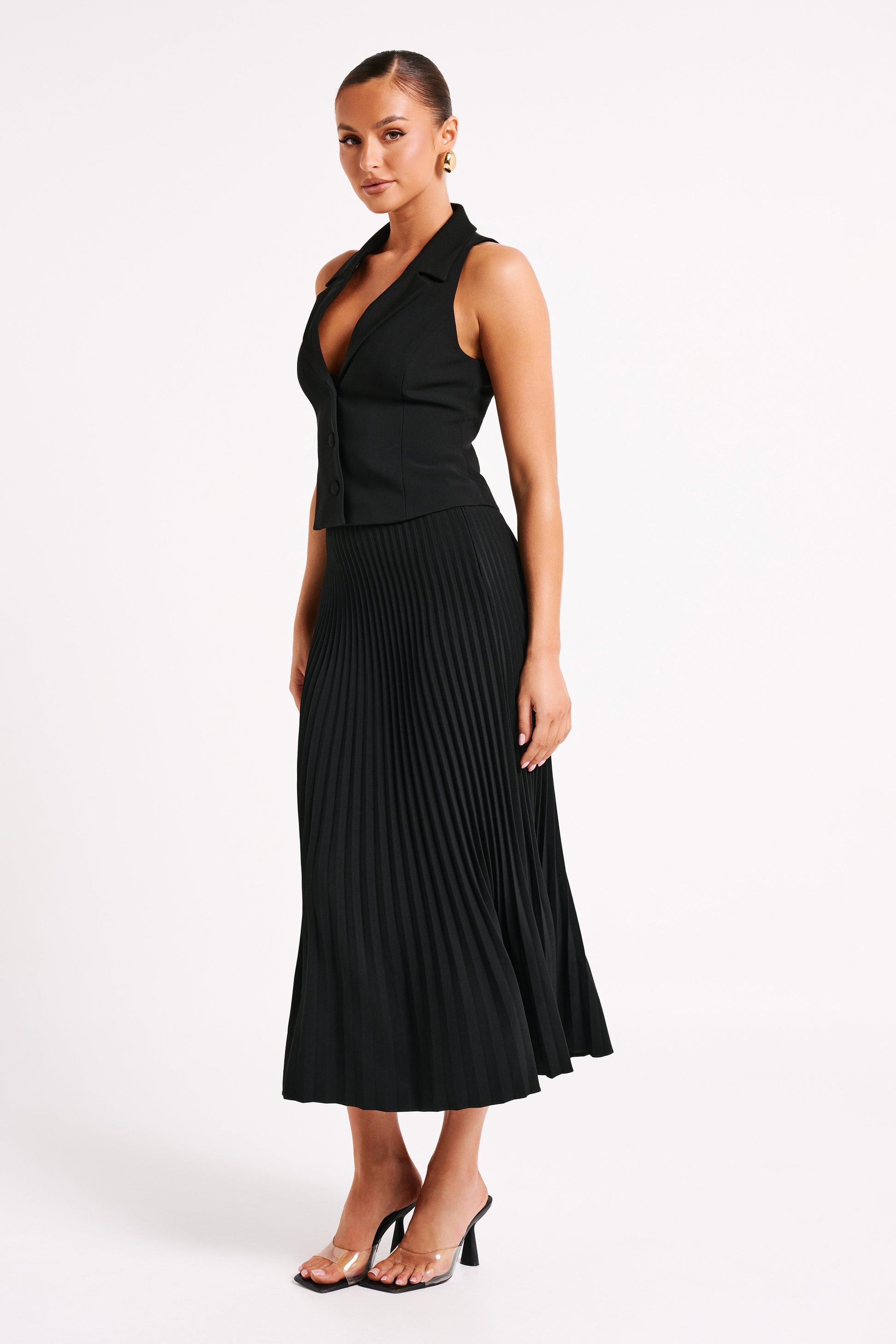 Mura Suiting Vest - Black | MESHKI US Mura Suiting Vest - Black | MESHKI US