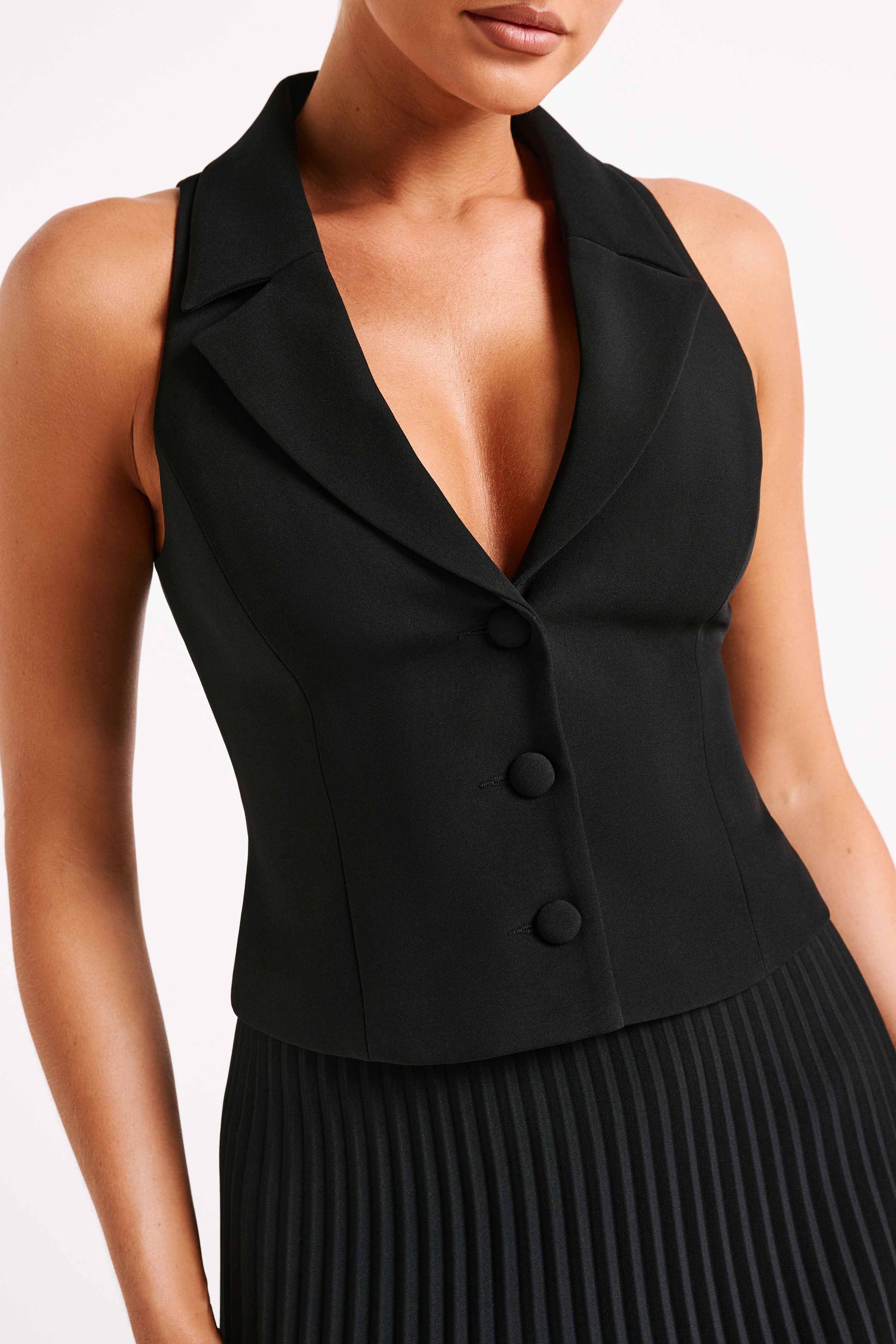 Mura Suiting Vest - Black | MESHKI US Mura Suiting Vest - Black | MESHKI US