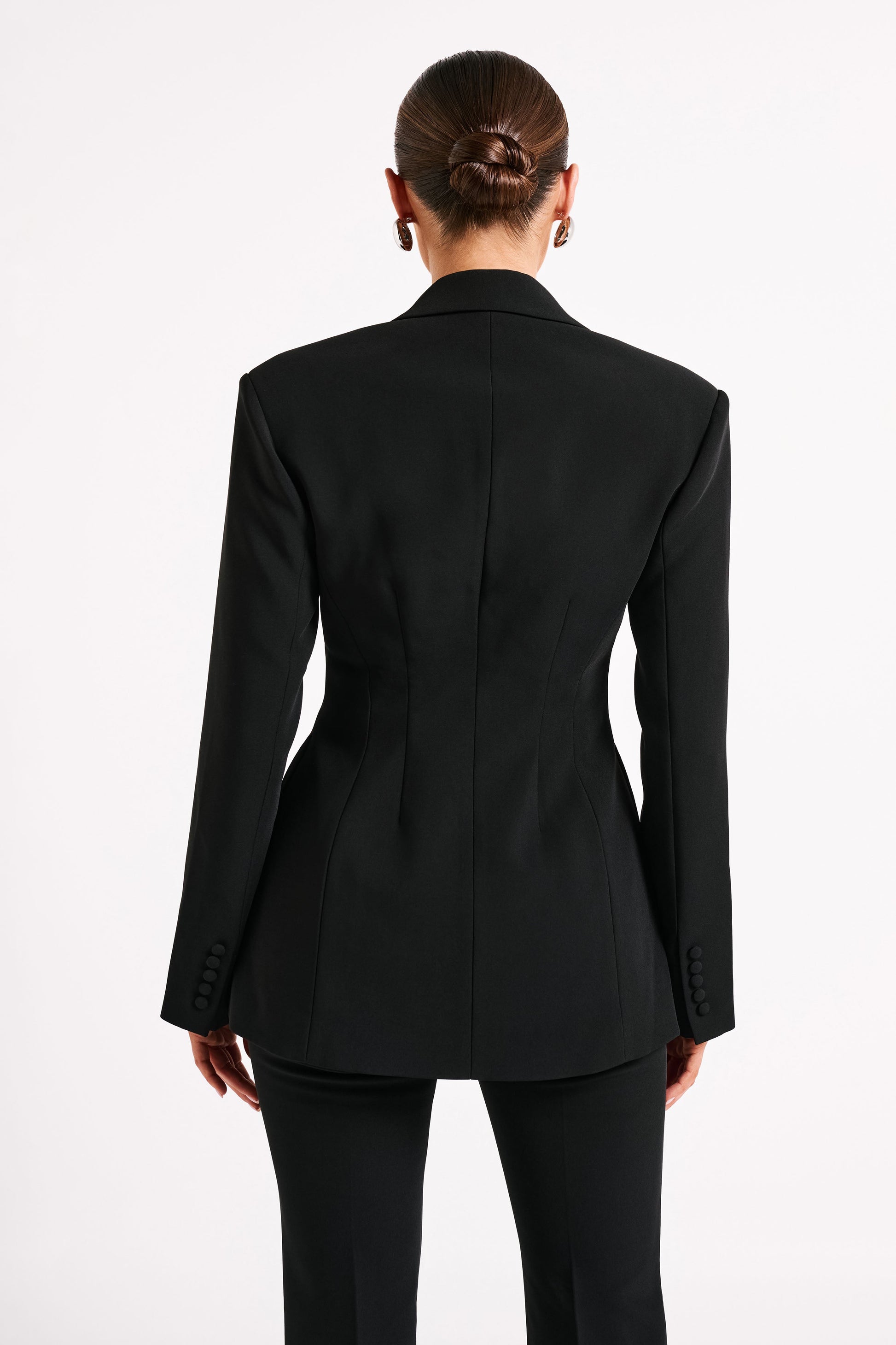 Greer Hourglass Suiting Blazer - Black #2