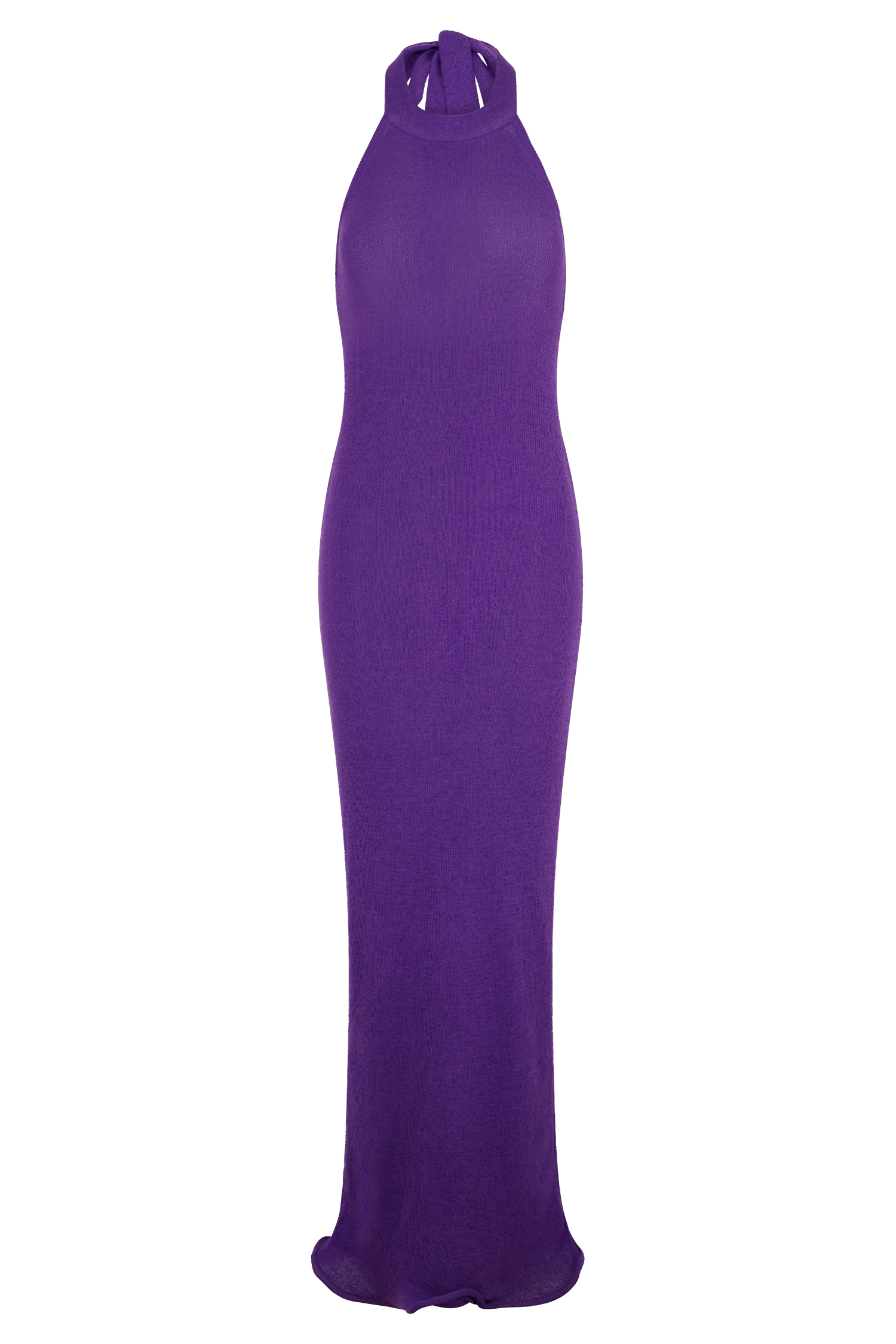 Melodie Halter Knit Maxi Dress / Purple | MESHKI