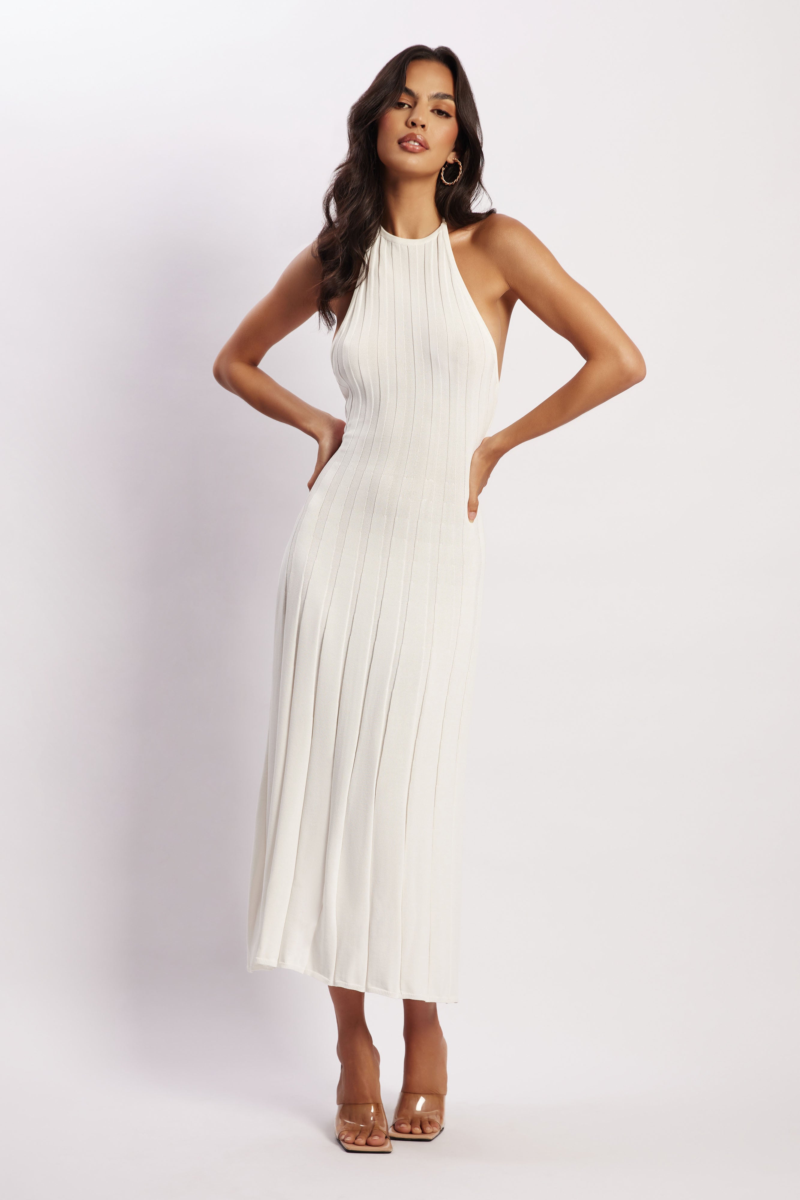 MESHKI | Adrienne Halter Neck Midi Dress MESHKI | Adrienne Halter Neck Midi Dress