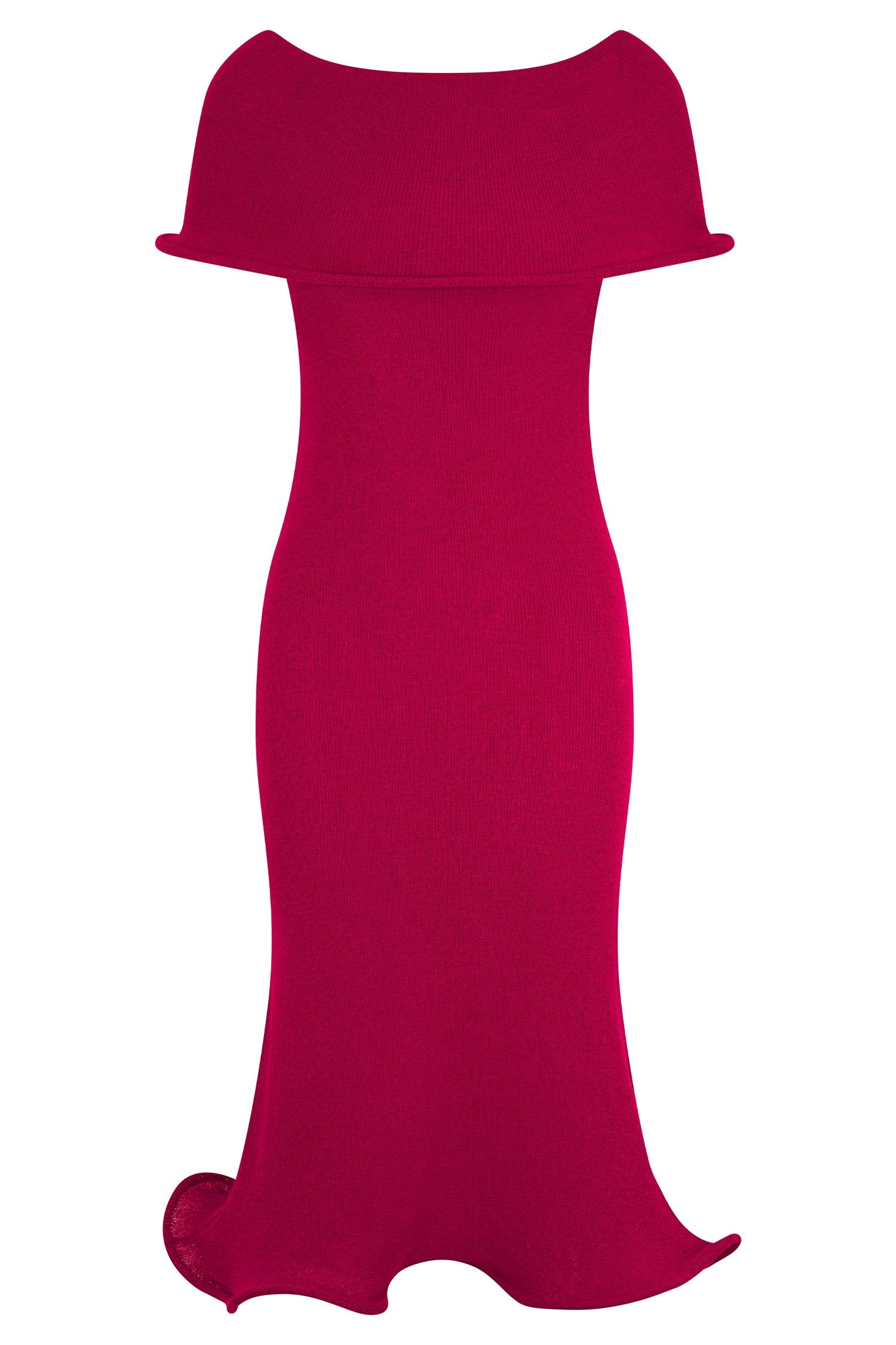 Molly Off Shoulder Knit Midi Dress - Raspberry | MESHKI US Molly Off Shoulder Knit Midi Dress - Raspberry | MESHKI US