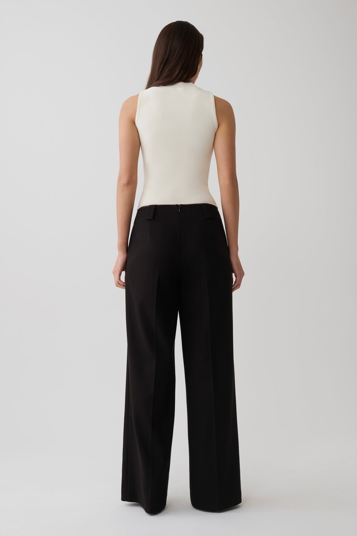 Katherine Suiting Straight Leg Pants - Black #2