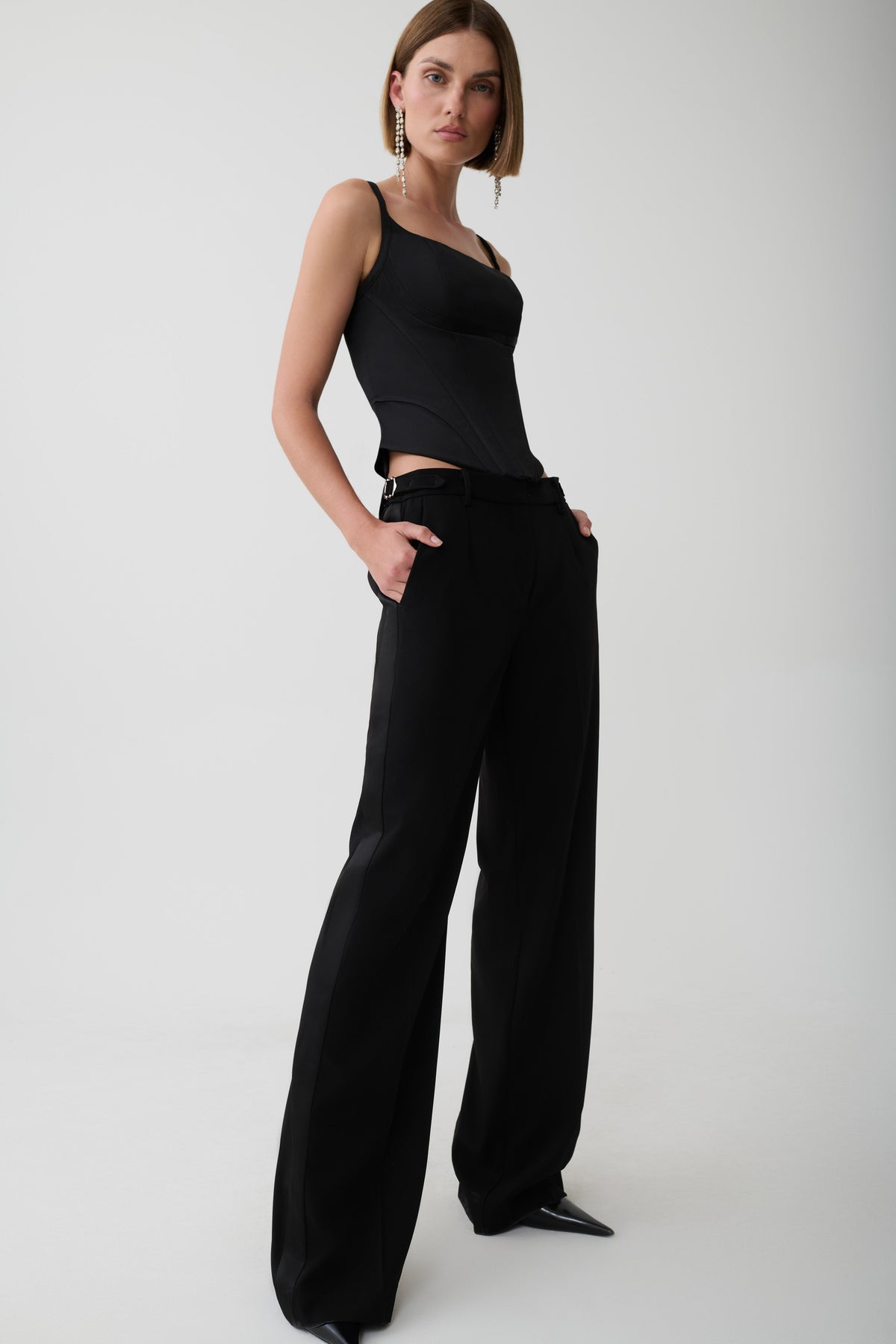Theodora Straight Leg Pants - Black #5
