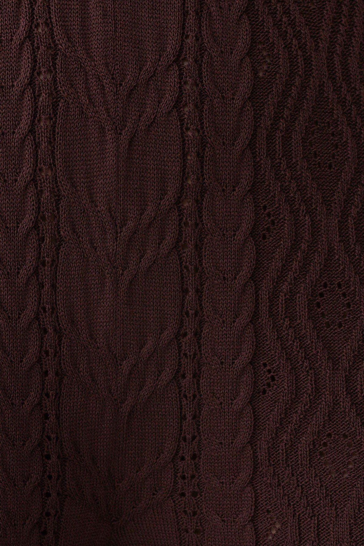 Jill Pointelle Knit Pants - Chocolate #6