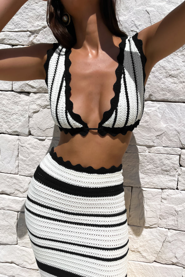Curvy Couture Women's Plus Size Crochet Bralette, Black, 36G