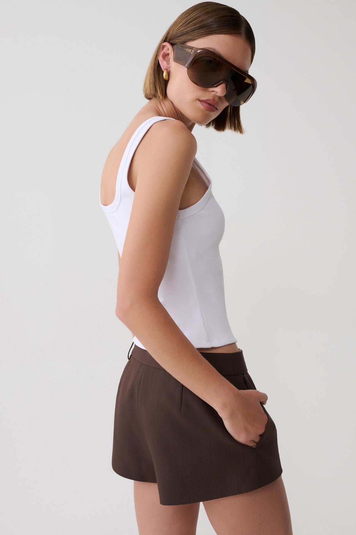 Jennina Mini Short - Chocolate #2