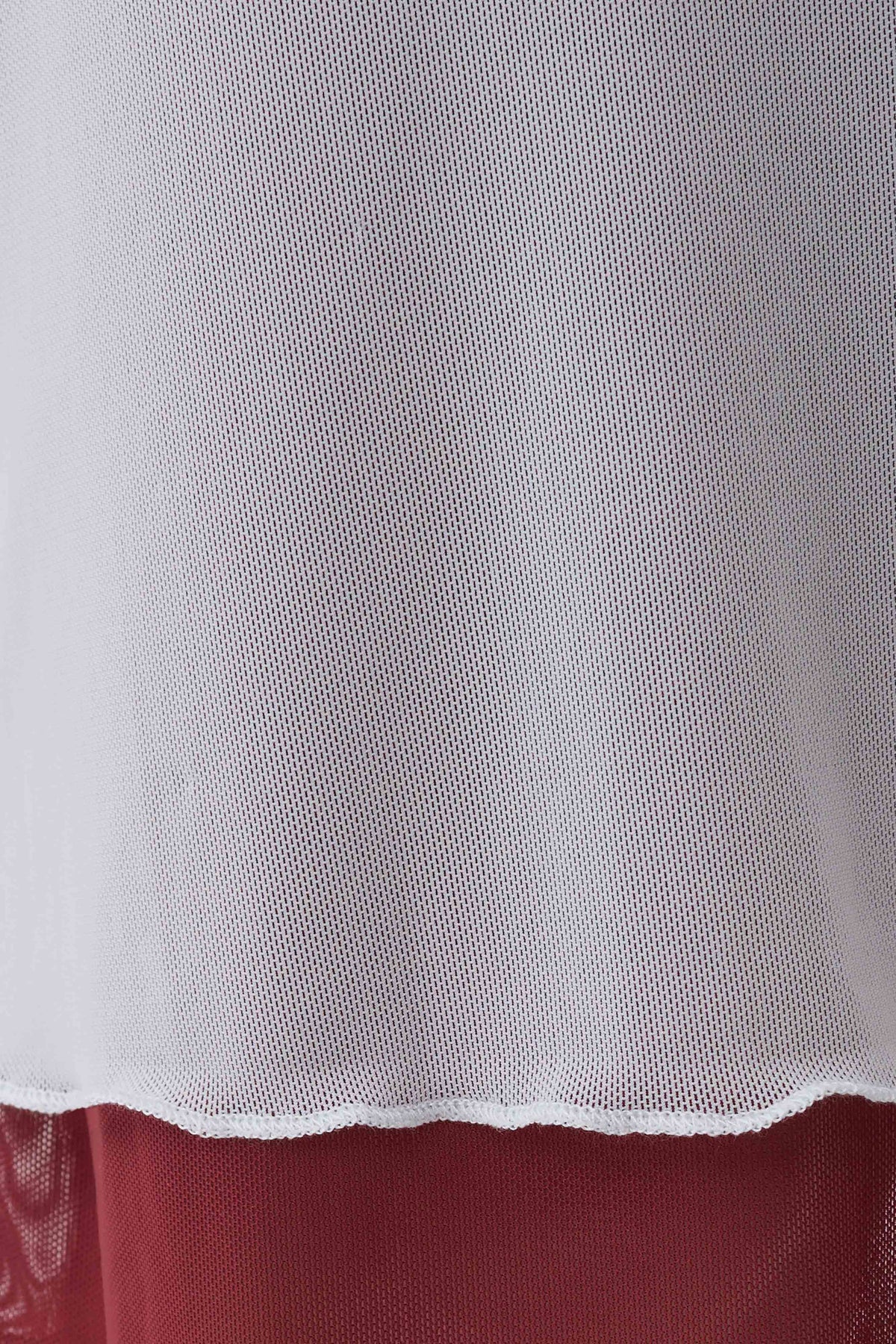 Janet Mesh Midi Skirt - Wine/Pale Blue #5