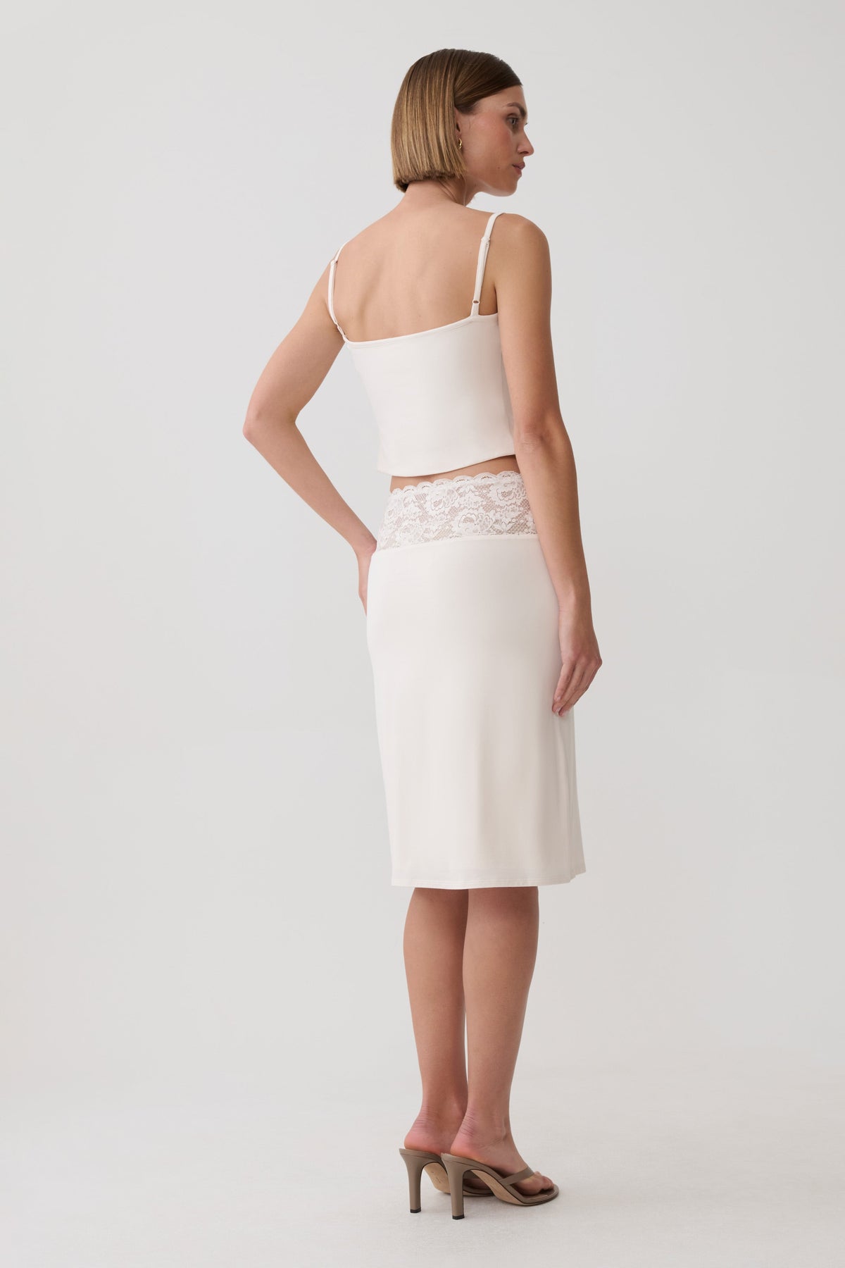 Elia Lace Skirt - Ivory