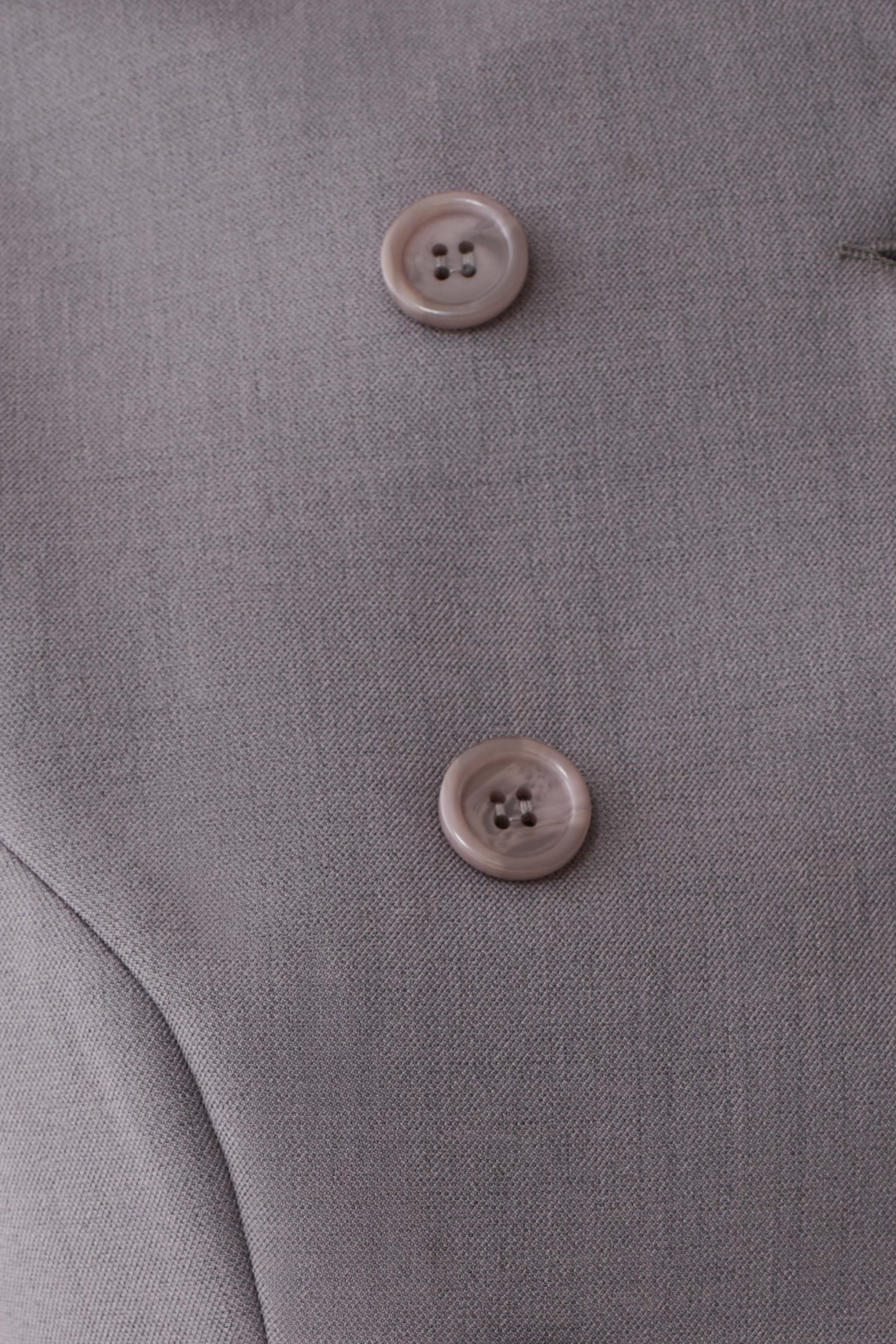 Phoebe Double Breasted Vest - Light Grey Marle #6