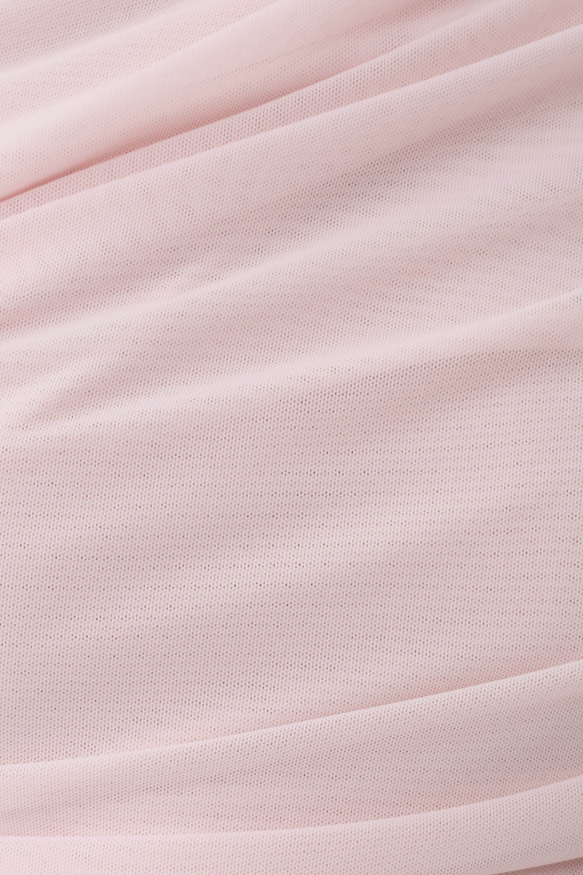 Arina Fluid Loose Neck Jersey Mesh Top - Pale Pink #6