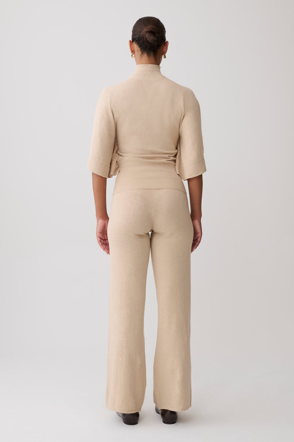 Helania Knit Pants - Oat Marle