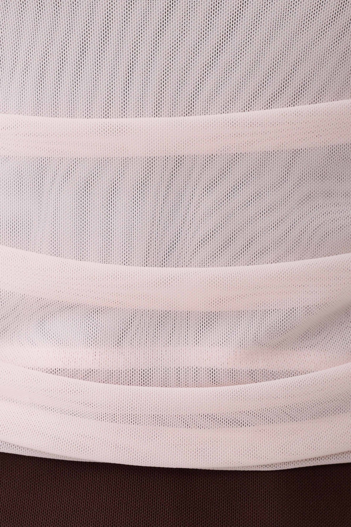 Arielle Mesh Layered Tank Top - Blush Pink/Chocolate #5