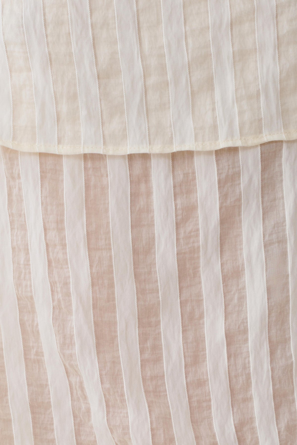 Adrina Striped Midi Skirt - Ivory