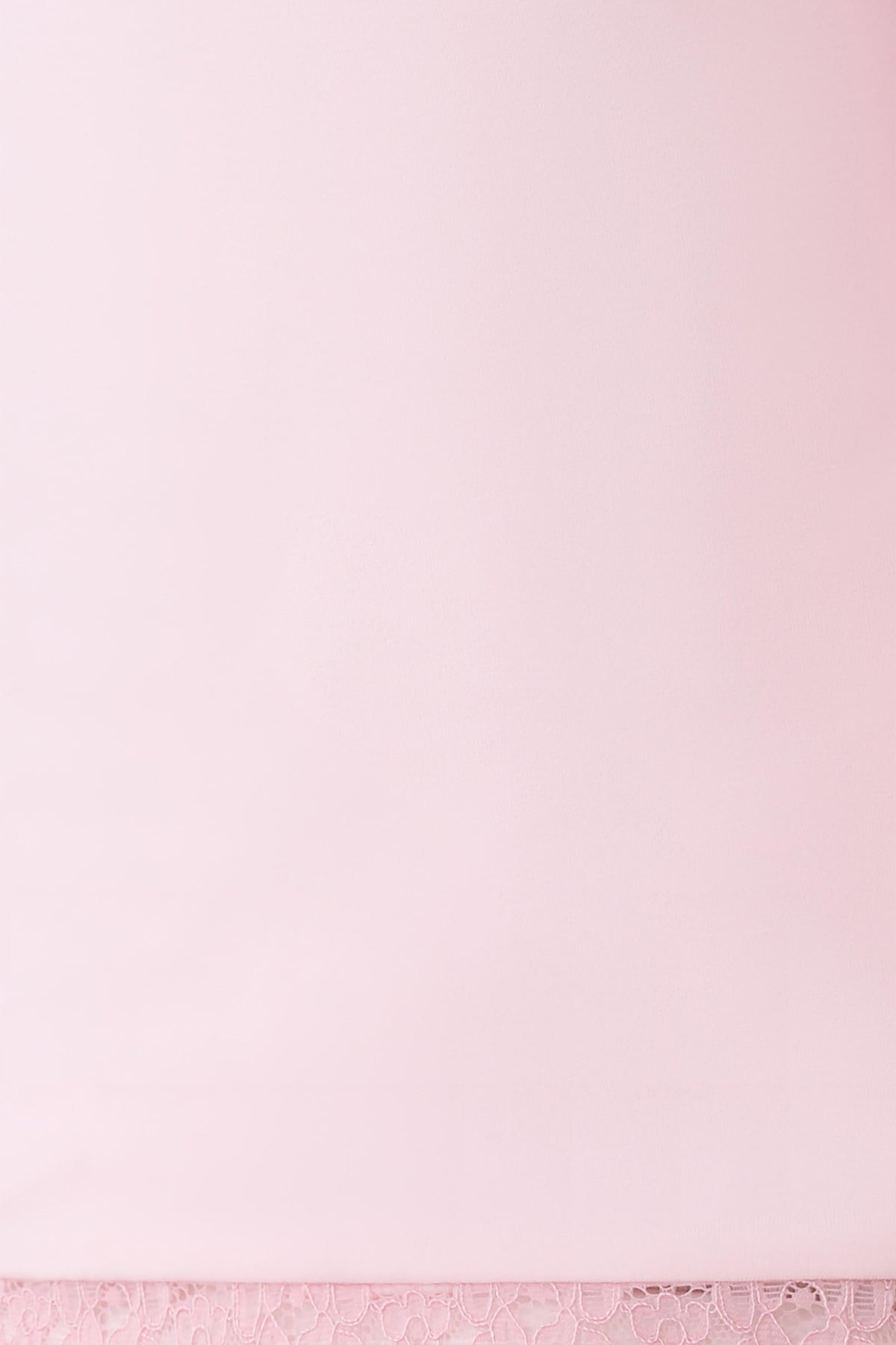 Althea Lace Trimmed Top - Pale Pink