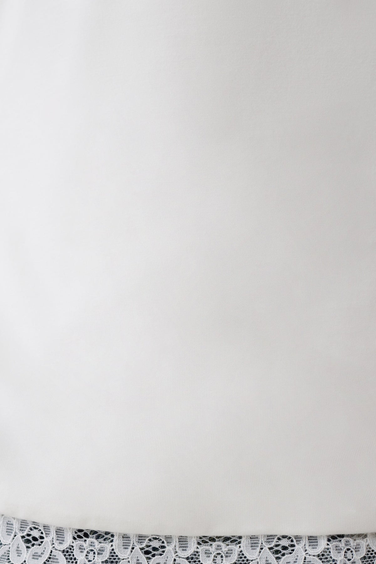 Althea Lace Trimmed Top - White #5