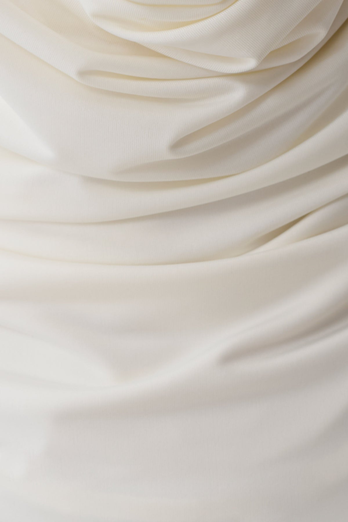 Elmira Long Sleeve Slinky Gather Detail Top - Ivory #6