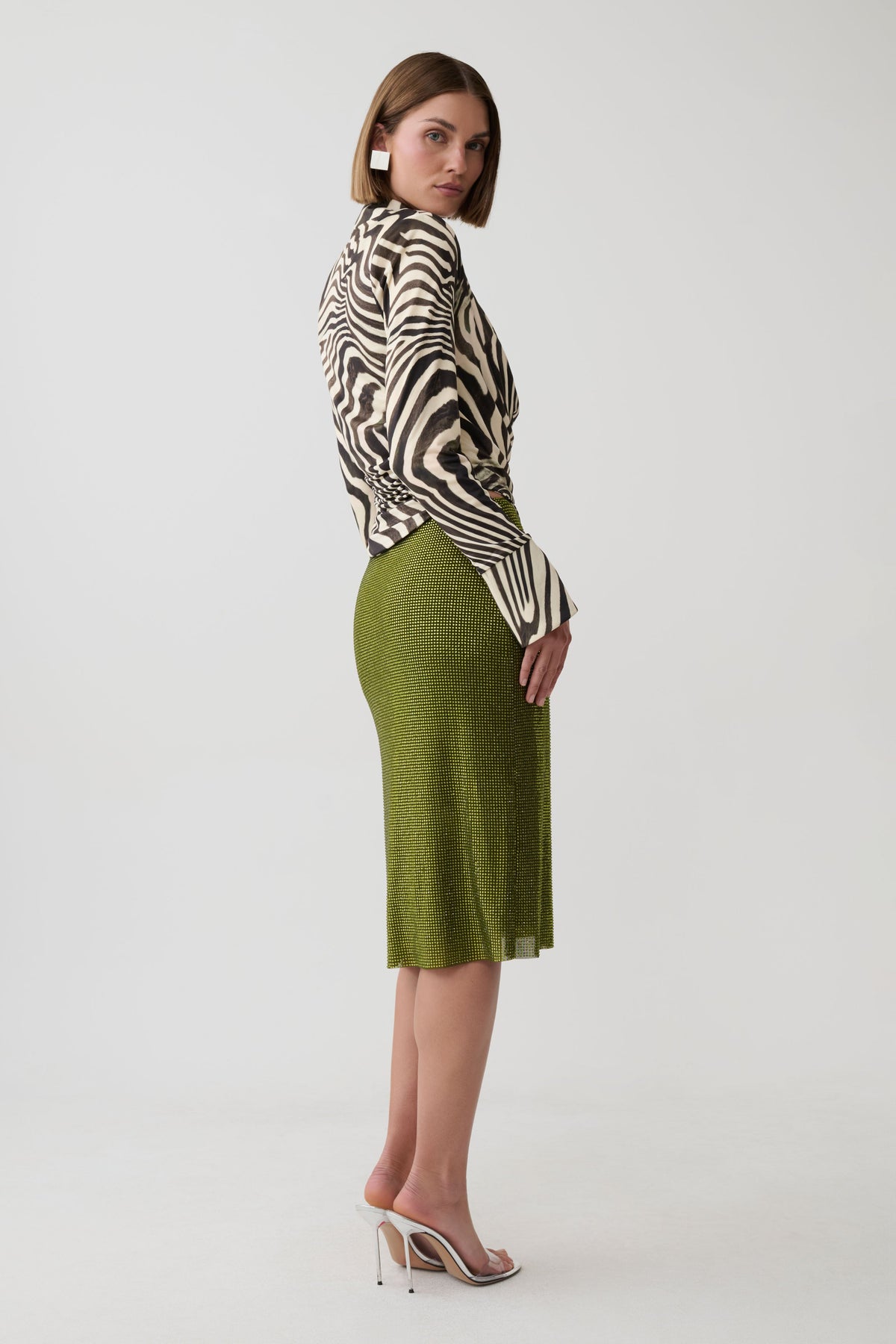 Elmira Long Sleeve Zebra Print Top - Zebra Print #4