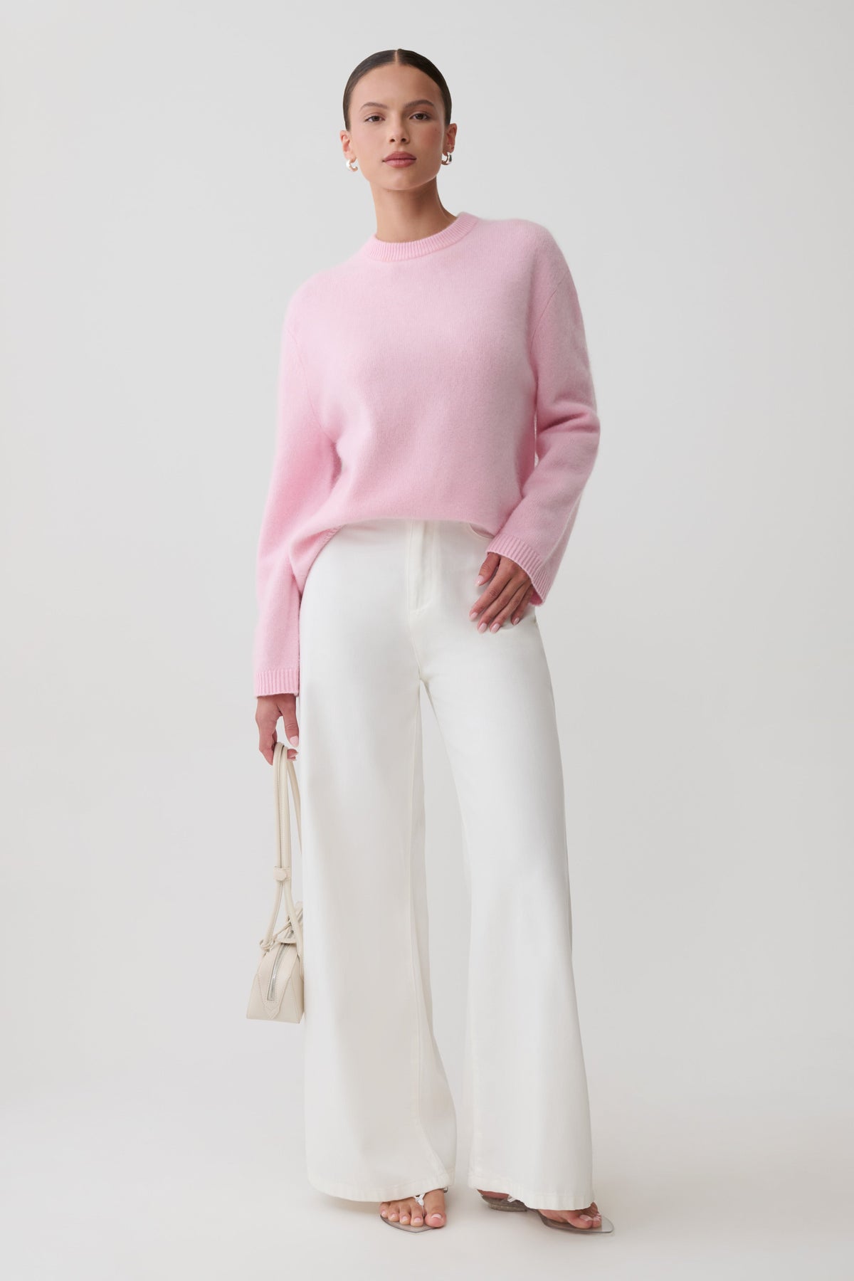 Viviane Fluffy Knit Jumper - Baby Pink #2