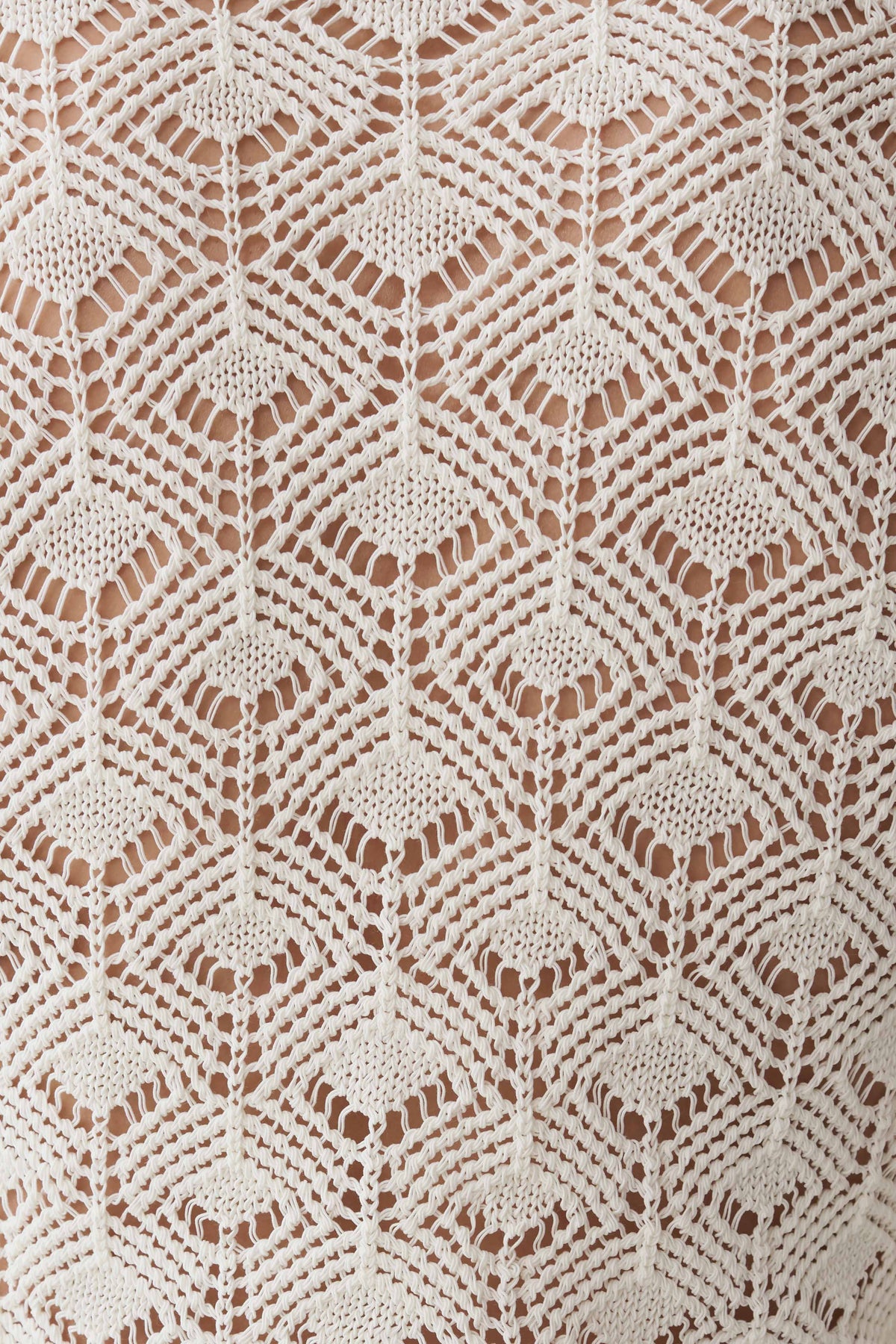 Nikiki Crochet Knit Cardigan - Ivory #5