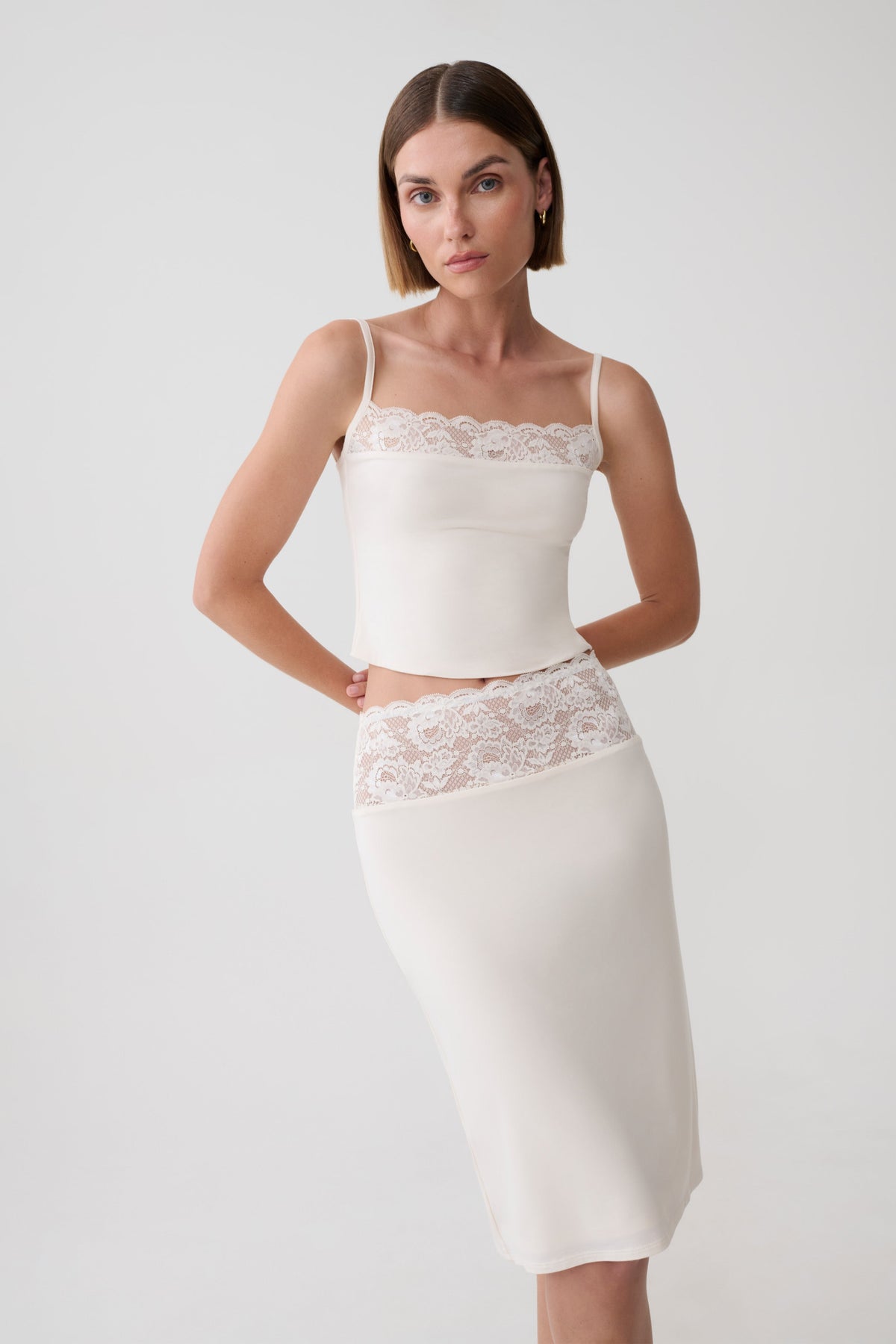 Elia Smooth Modal Top - Ivory #4