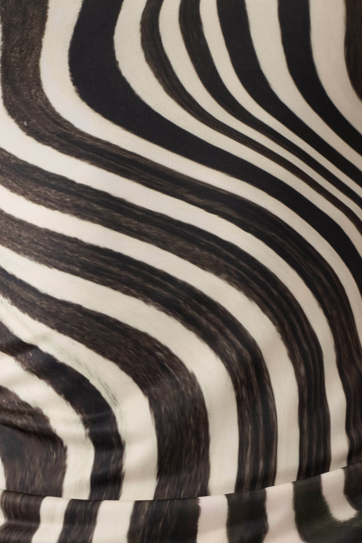 Yura Backless Twist Top - Zebra Print #6