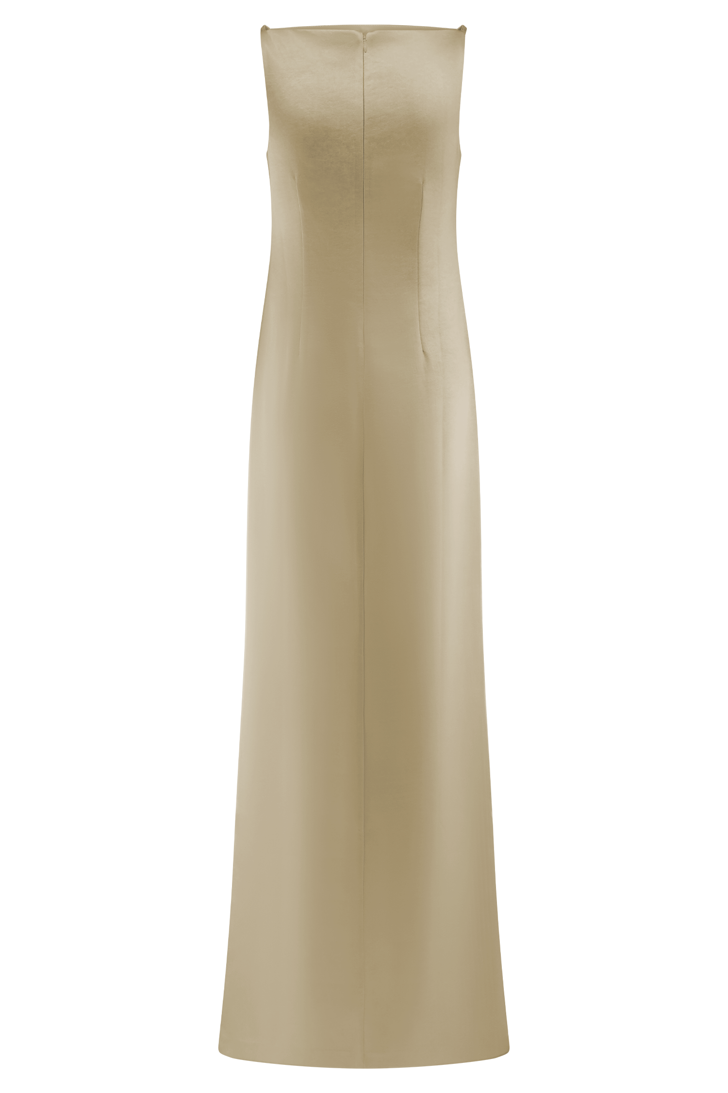 Violet Sleeveless Satin Maxi Dress - Blush Gold | MESHKI US Violet Sleeveless Satin Maxi Dress - Blush Gold | MESHKI US