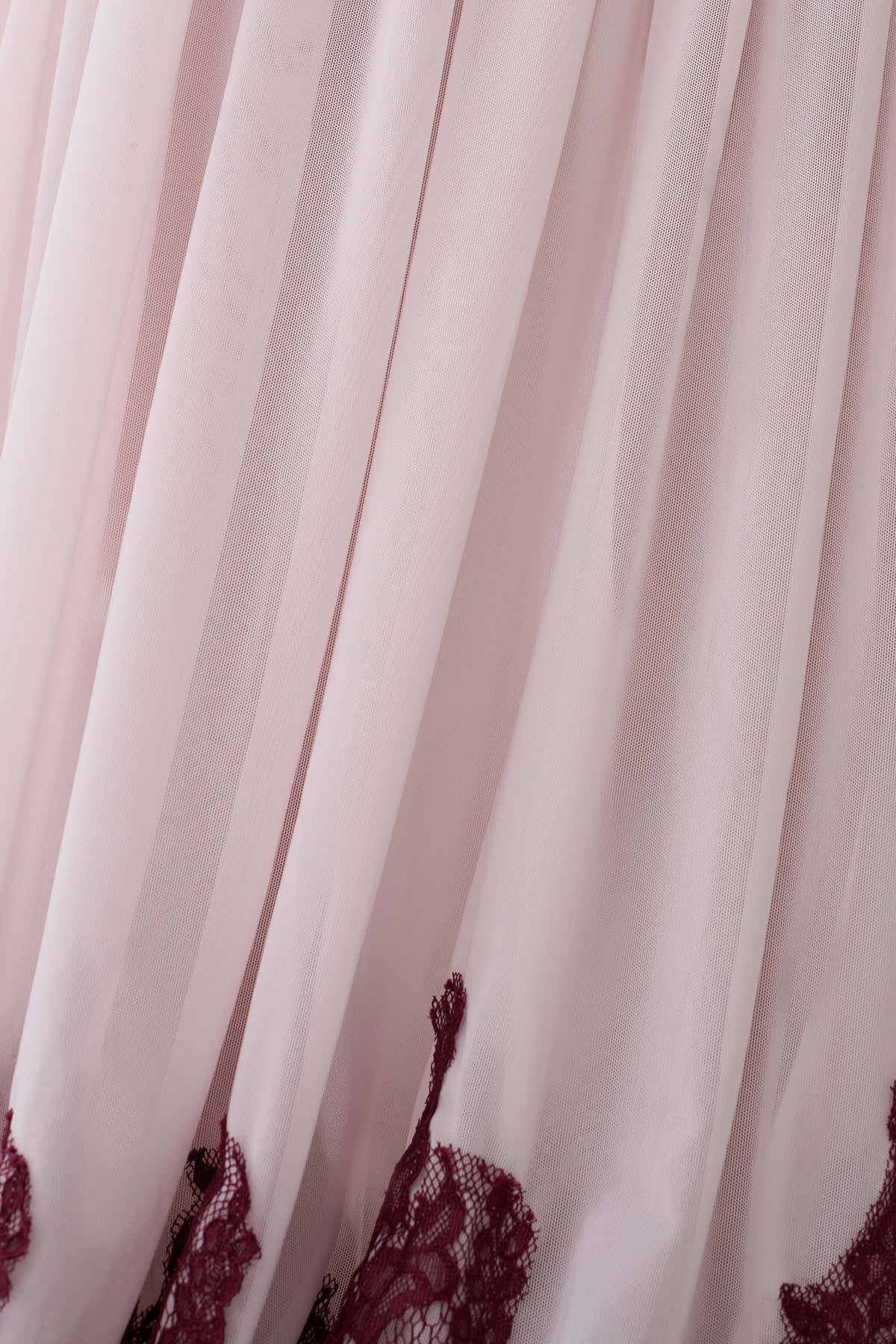 Leeana Jersey And Lace Halter Maxi Dress - Burgundy/Pink #5