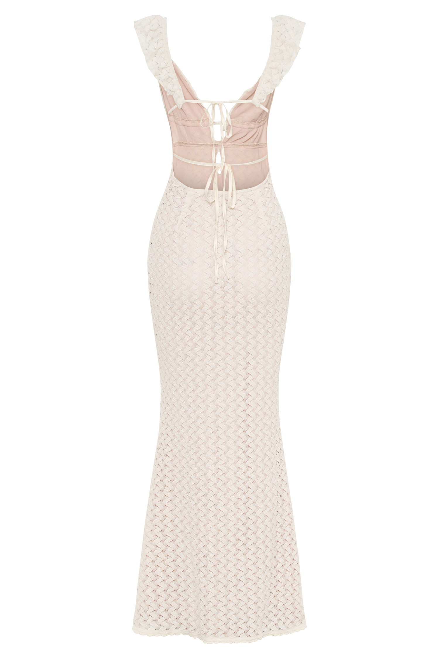 Ezra Lace Maxi Dress / Ivory | MESHKI | XXL Ezra Lace Maxi Dress / Ivory | MESHKI | XXL