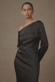 Avery Long Sleeve Maxi Dress - Black