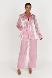 Kinsley Sheer Pants - Candy Pink